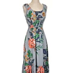 Patrons of Peace Blue Floral Maxi Dress